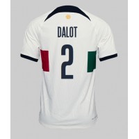 Fotballdrakt Herre Portugal Diogo Dalot #2 Bortedrakt VM 2022 Kortermet